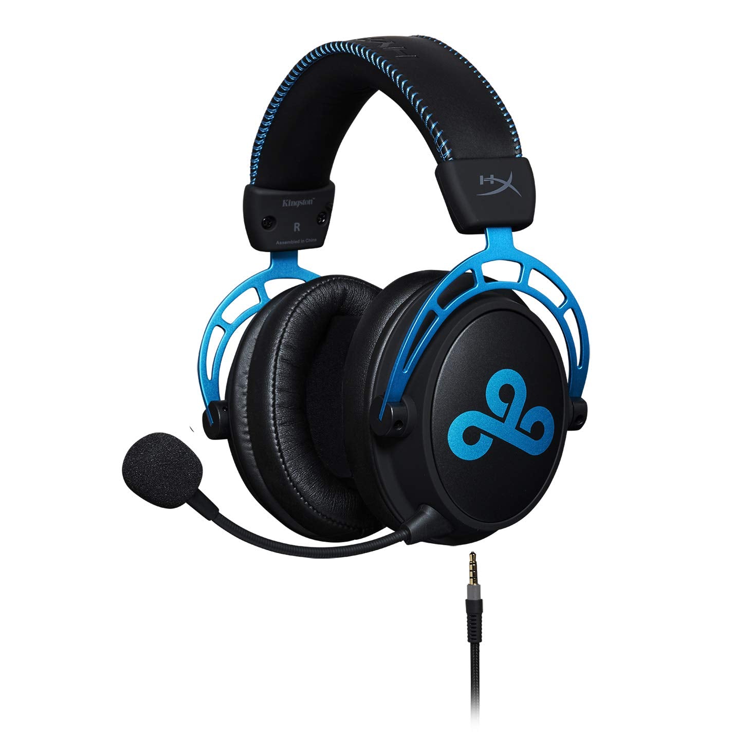Black/Blue HyperX gaming headset Cloud9 edition