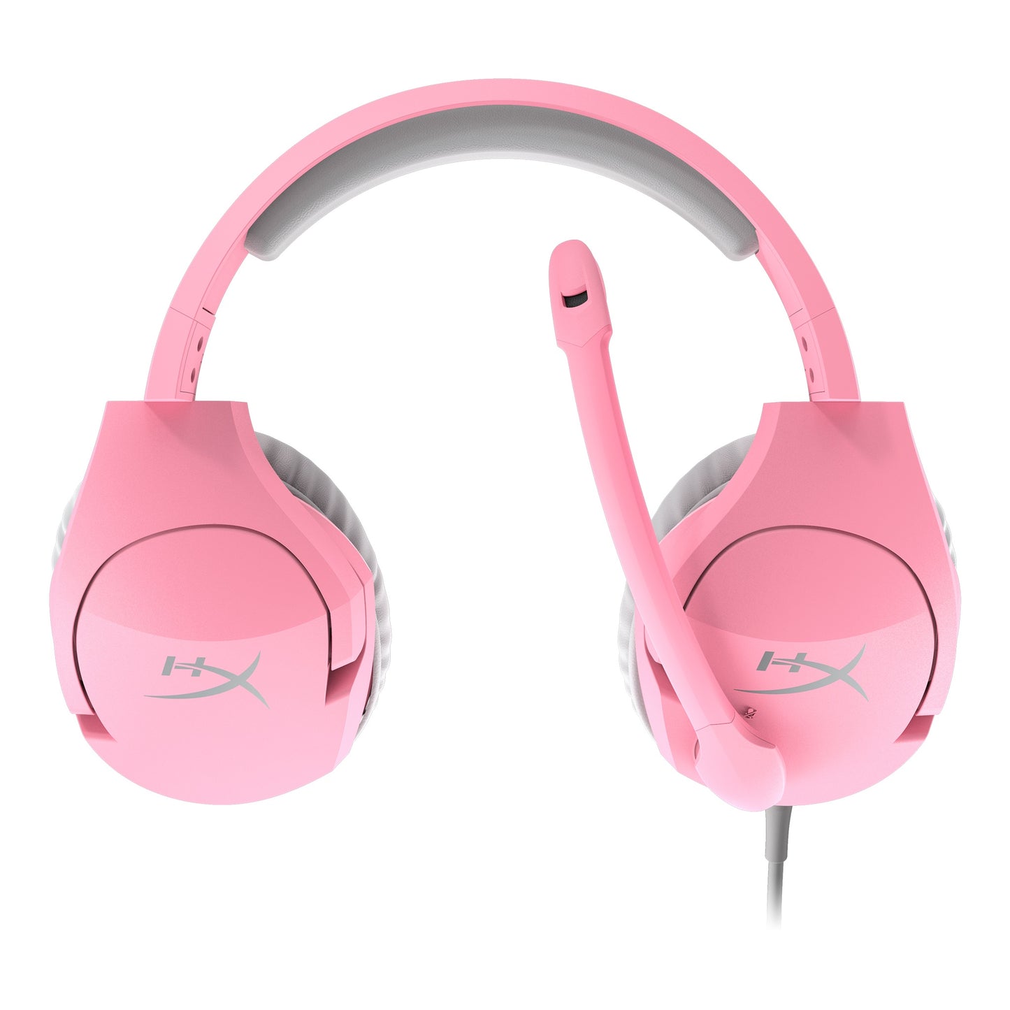 Pink HyperX gaming headset 